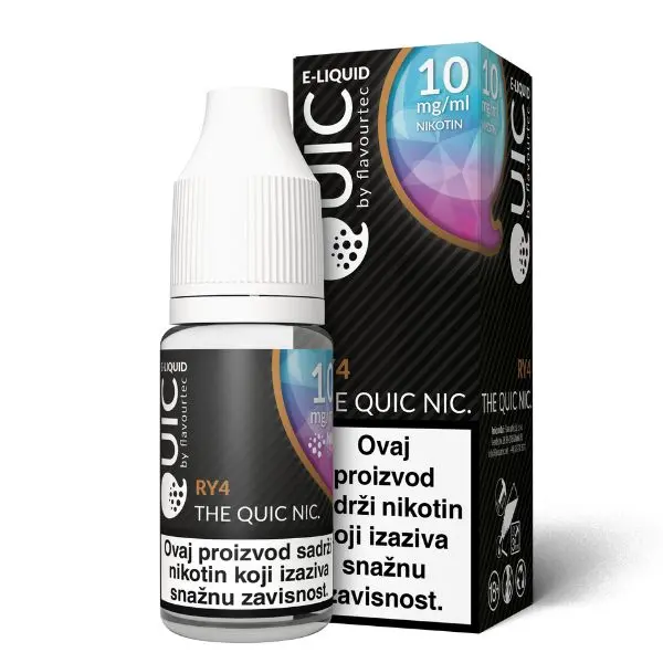Flavourtec Quic Nic RY4Tobacco 10ml 10 mg prodaje E JOY Podgorica Crna Gora