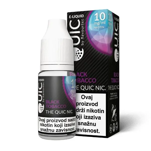 Flavourtec Quic Nic Black Tobacco 10ml 10 mg prodaje E JOY Podgorica Crna Gora