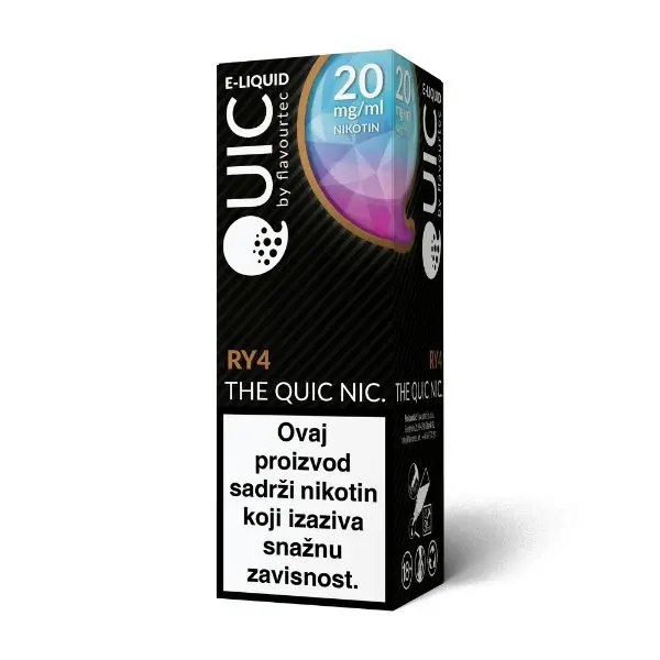 Flavourtec Quic Nic RY4Tobacco10ml 20 mg prodaje E JOY Podgorica Crna Gora